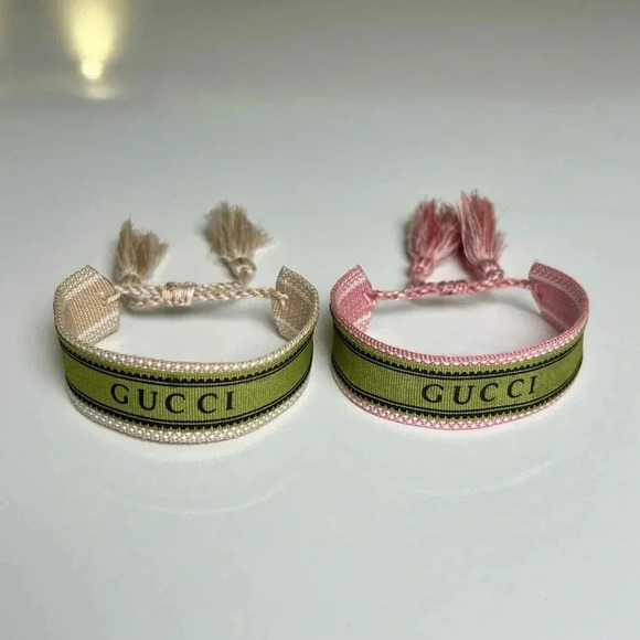Gucci up cycled ribbonn bracelet repurposed - Picture 3 of 5
